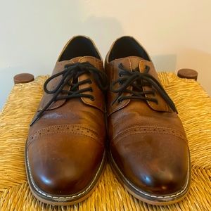 Bar III Men’s Dress Shoes | Size 10 | Dark Brown With Black Tip